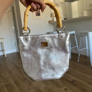 Sisley silver small handbag